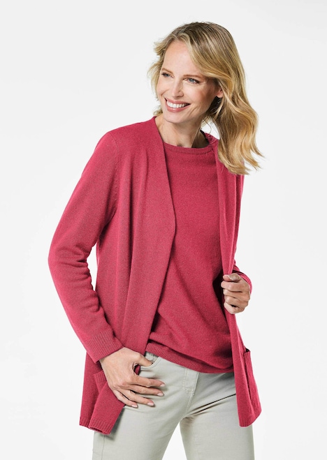 Kuschelweiche Kaschmir-Strickjacke