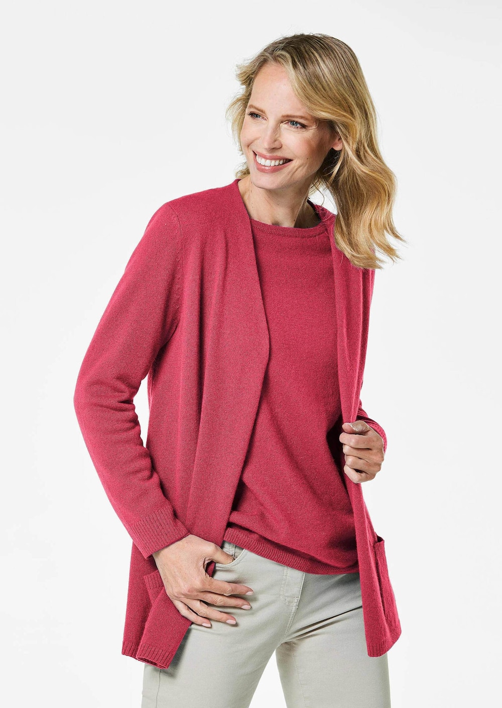 Kuschelweiche Kaschmir-Strickjacke