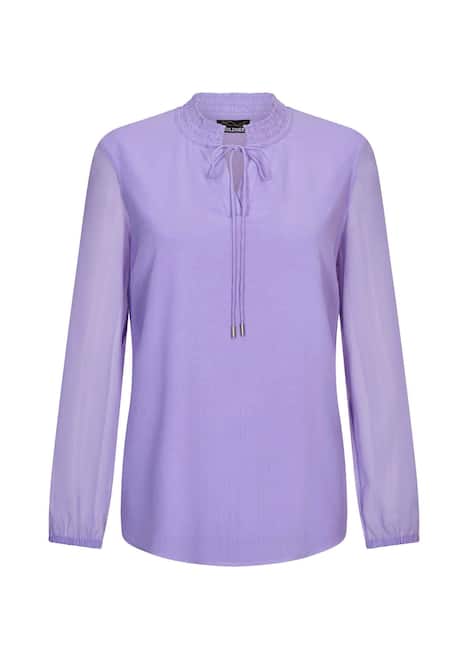 Elegante Jersey-Bluse mit Rundhals