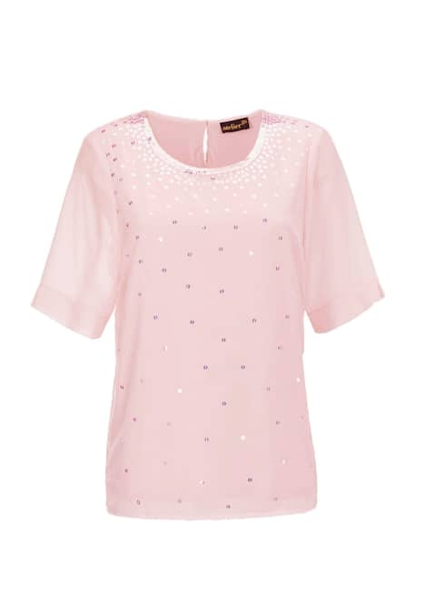 Bluse mit schimmernden Pailletten
