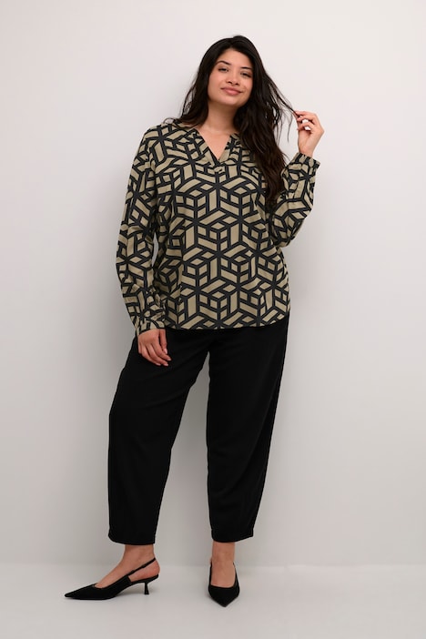 Langarm-Bluse Regular fit