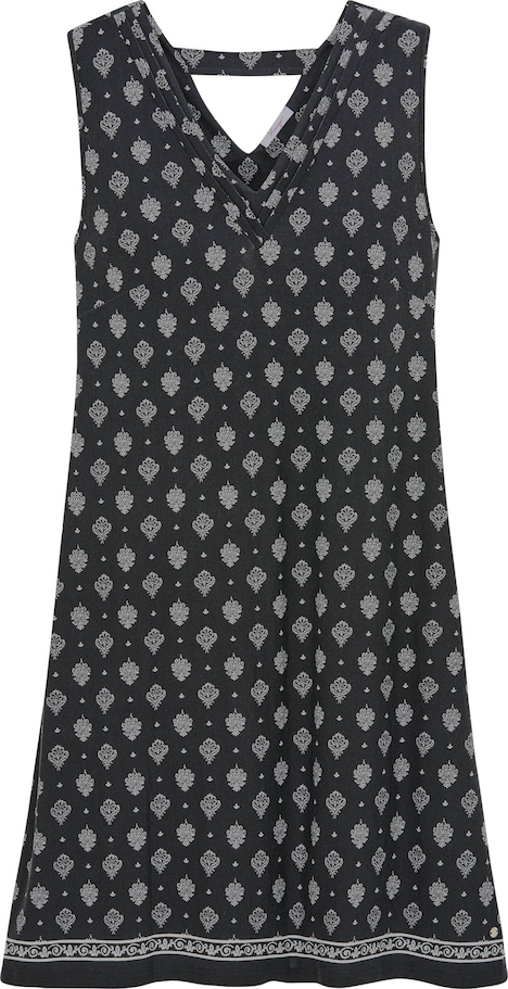 Jersey-Kleid Ärmellos Ohne Kragen
