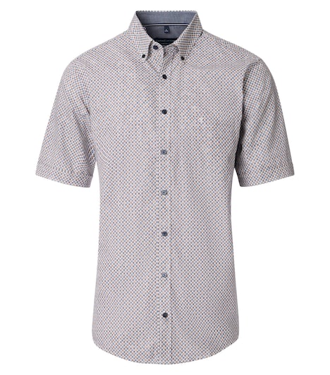 Freizeithemd Kurzarm Print Comfort Fit