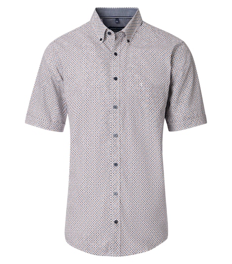 CASAMODA Freizeithemd Kurzarm Print Comfort Fit