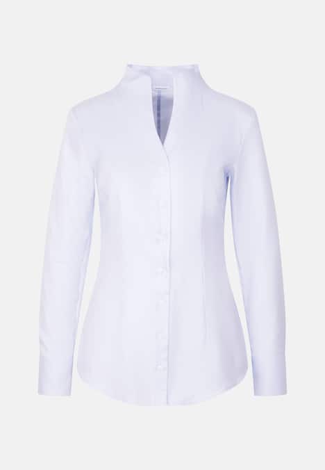 Damen Kelchkragenbluse - Uni