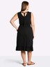 Jersey-Kleid Ärmellos Ohne Kragen
