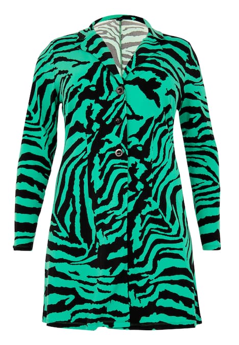 Blazer mit Tierdruck