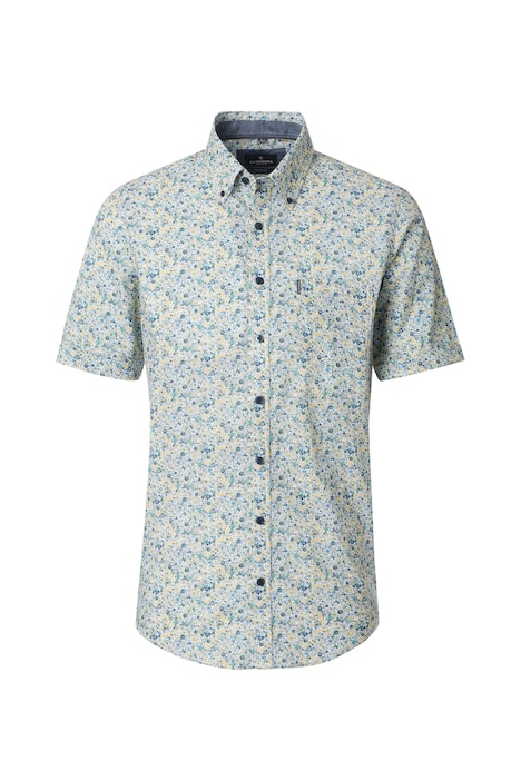 Leinenhemd Kurzarm Print Casual Fit