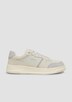 Leder-Sneaker mit Plateau-Sohle