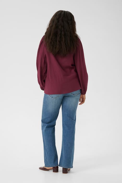 Langarm-Bluse Regular fit