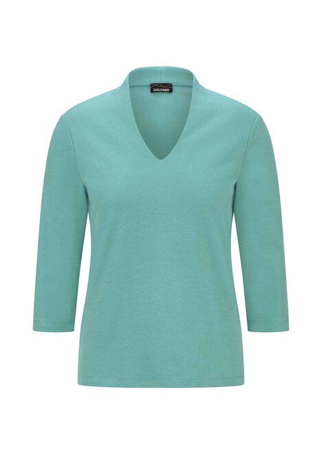 Elegantes Basic-Shirt mit V-Ausschnitt