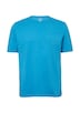 Flammgarn-T-Shirt mit Brusttasche und offenen Kanten