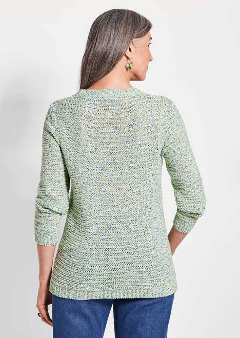 Strickoberteil mit Multicolor-Effekt