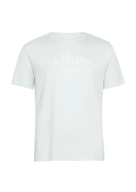 Baumwoll-T-Shirt mit Logo-Print