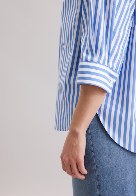 Damen Longbluse - Streifen