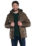 engbers Herren Lederjacke mit Kapuze , Dunkelbraun