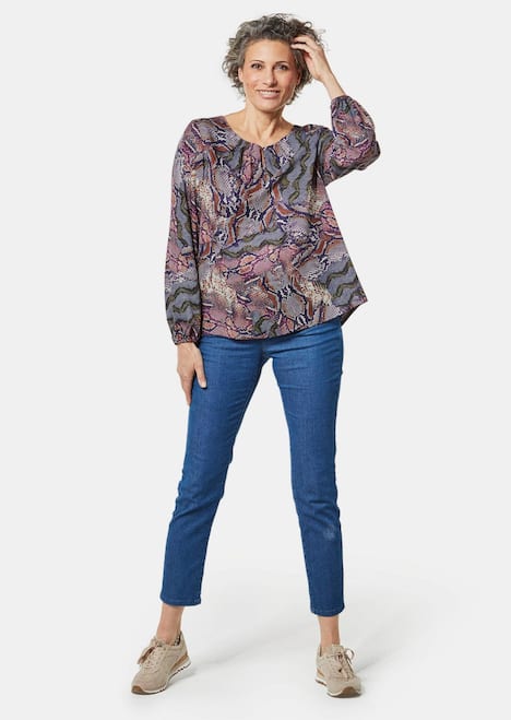 GOLDNER Blouse met print Gedessineerde blouse