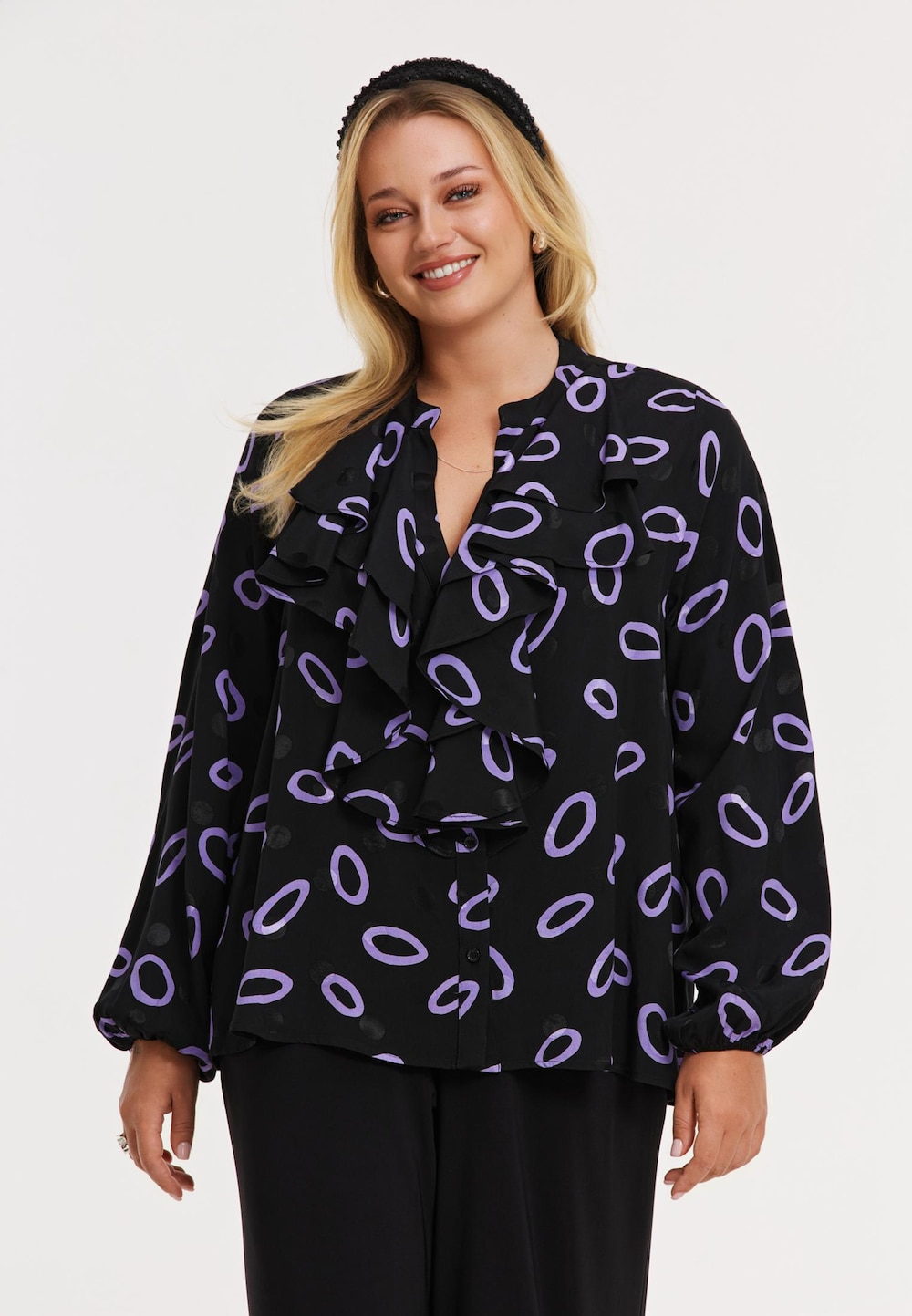 Bluse mit Druck