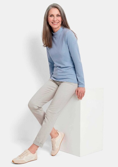 Katoenen shirt met lange mouwen