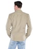 Herren Overshirt mit Leinenanteil , Beige