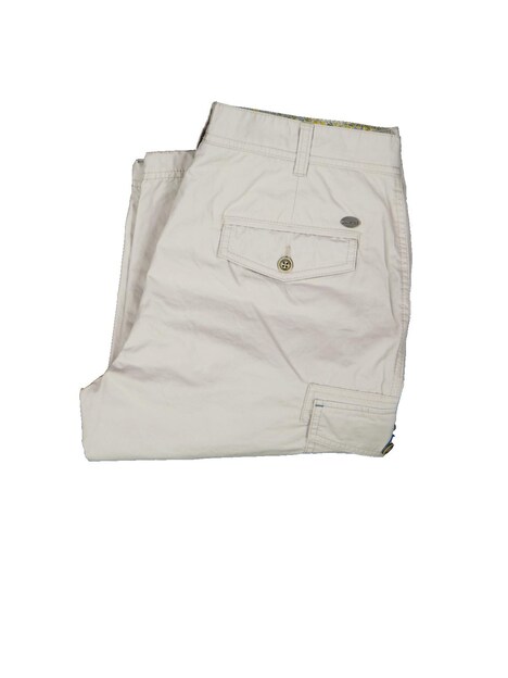 Herren Capri-Hose regular , Kieselgrau