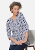 Figurschmeichelndes Drucktunika-Shirt
