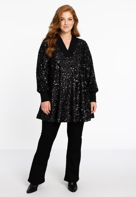 Tunika mit Pailletten