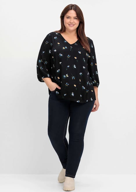 Tunika 3/4-Arm Mehrfarbig