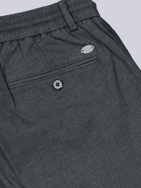 Herren Chino mit Tunnelzug , Schwarz