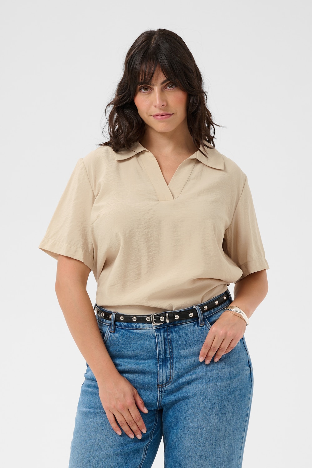 Blouse met korte mouwen Loose fit