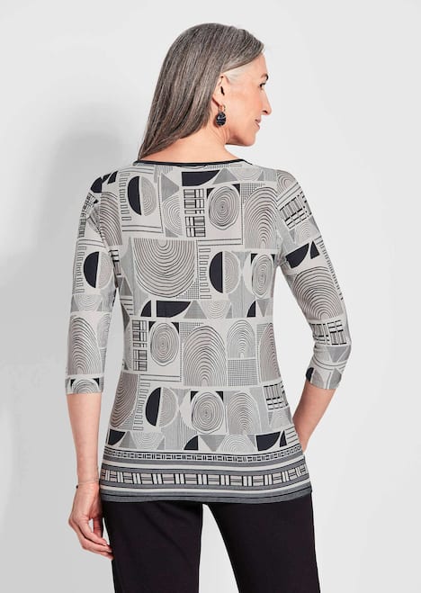 Elegantes Oberteil mit Allover-Muster