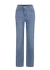 Denim jeans met wijde pijpen