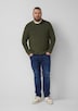 Strickpullover mit Crew Neck und Strukturmuster