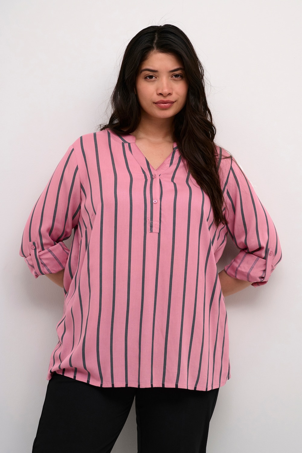 Langarm-Bluse Regular fit