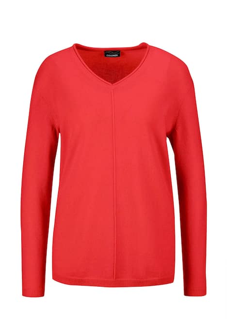 Basicpullover mit V-Ausschnitt