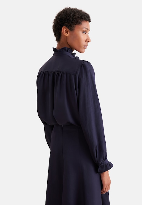 Damen Ausgestellte Bluse - Uni
