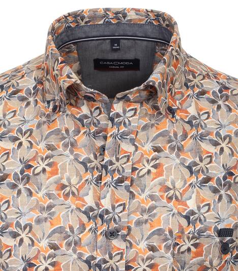 Freizeithemd Kurzarm Print Casual Fit