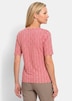 Jersey shirt met minimalistisch ruitpatroon