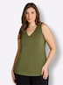 Shirttop Shirttop mit Bindeband im Nacken Ärmellos