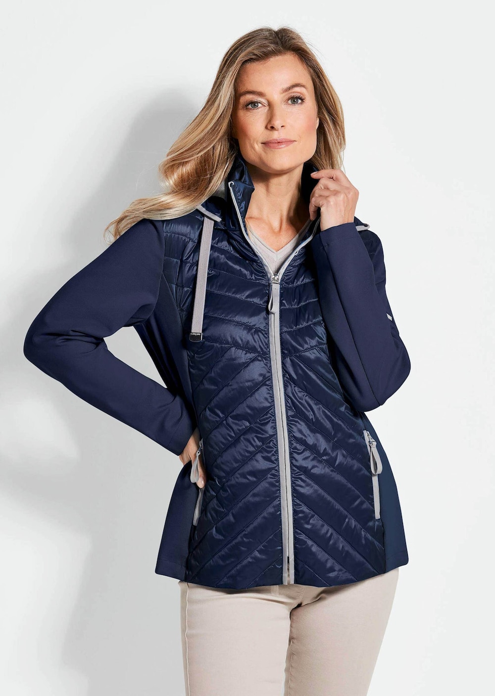 Jacke mit Stehkragen