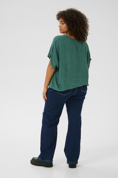 Kurzarm-Bluse Loose fit