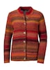 Multicolor Woll-Jacke mit Stehkragen