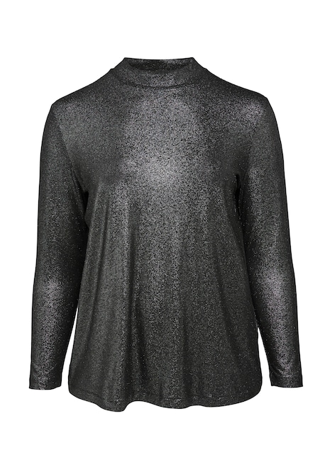 Langarmshirt mit Glitzereffekt