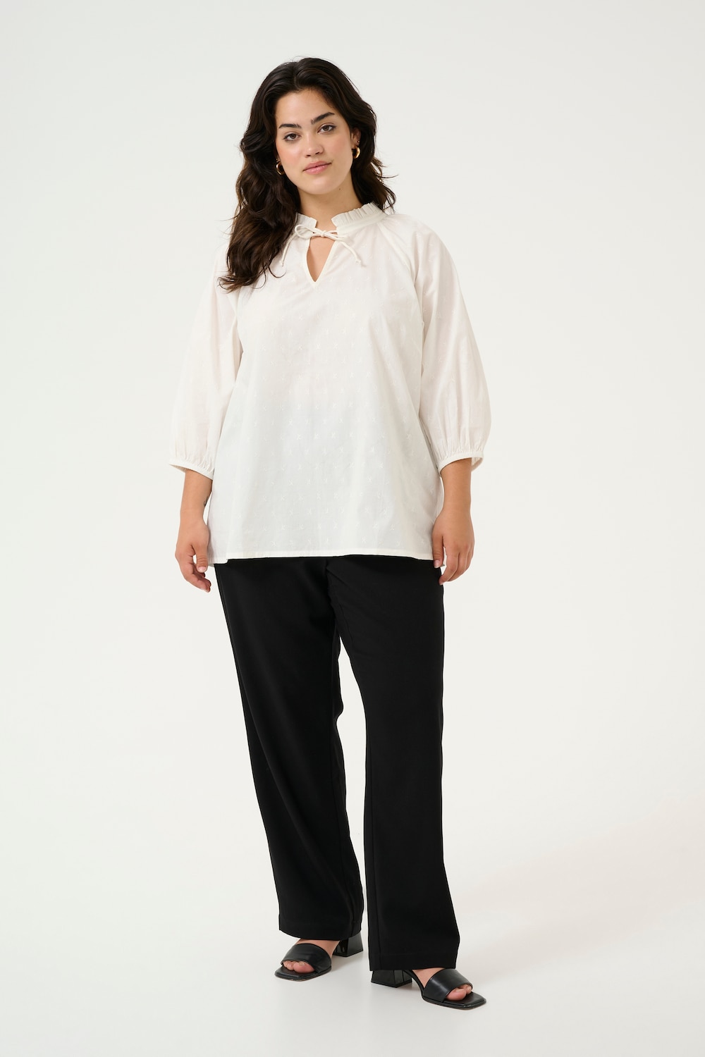 Langarm-Bluse Regular fit