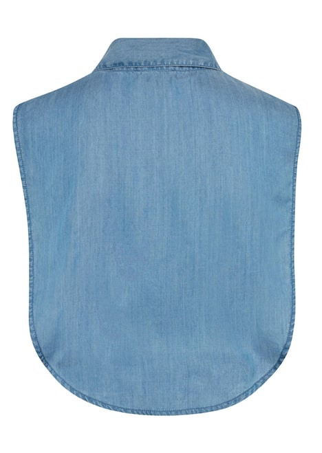 Modischer Blusenkragen in Denim-Optik