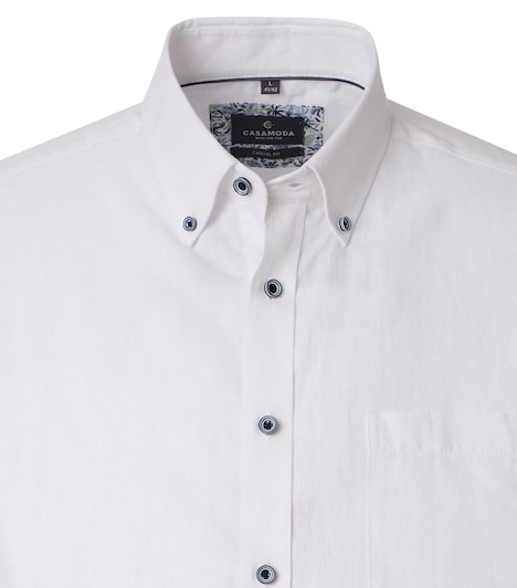 Leinenhemd kurzarm uni Comfort Fit