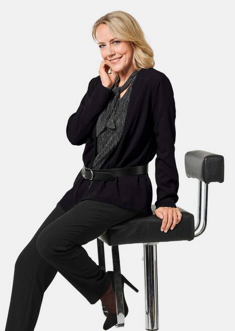 Schicke Crêpe-Longjacke