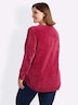 Pullover Pullover aus weicher Chenille-Qualität Langarm ohne Kragen