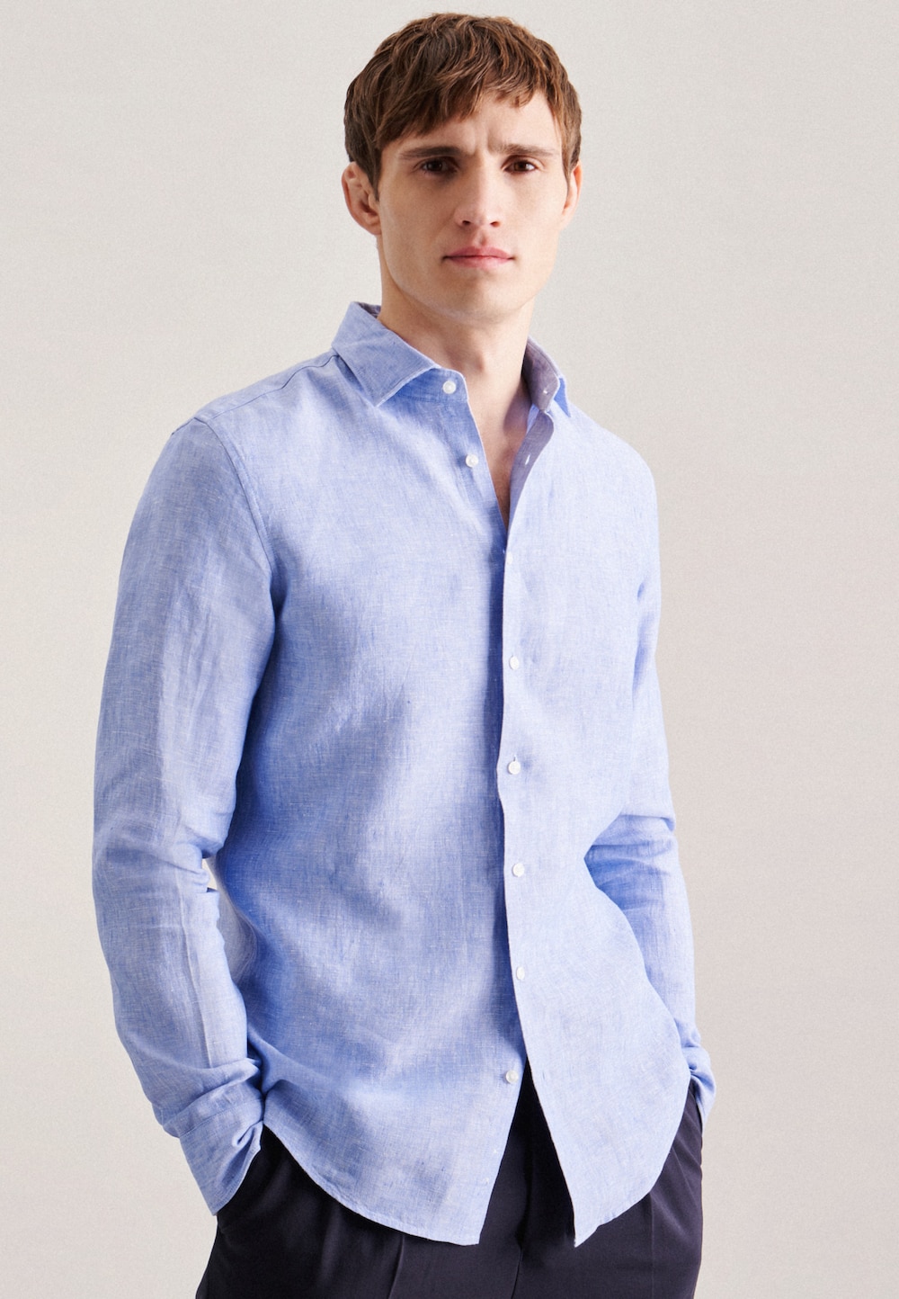 Herren Business Hemd - Uni