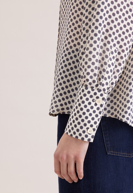 Damen Ausgestellte Bluse - Druck